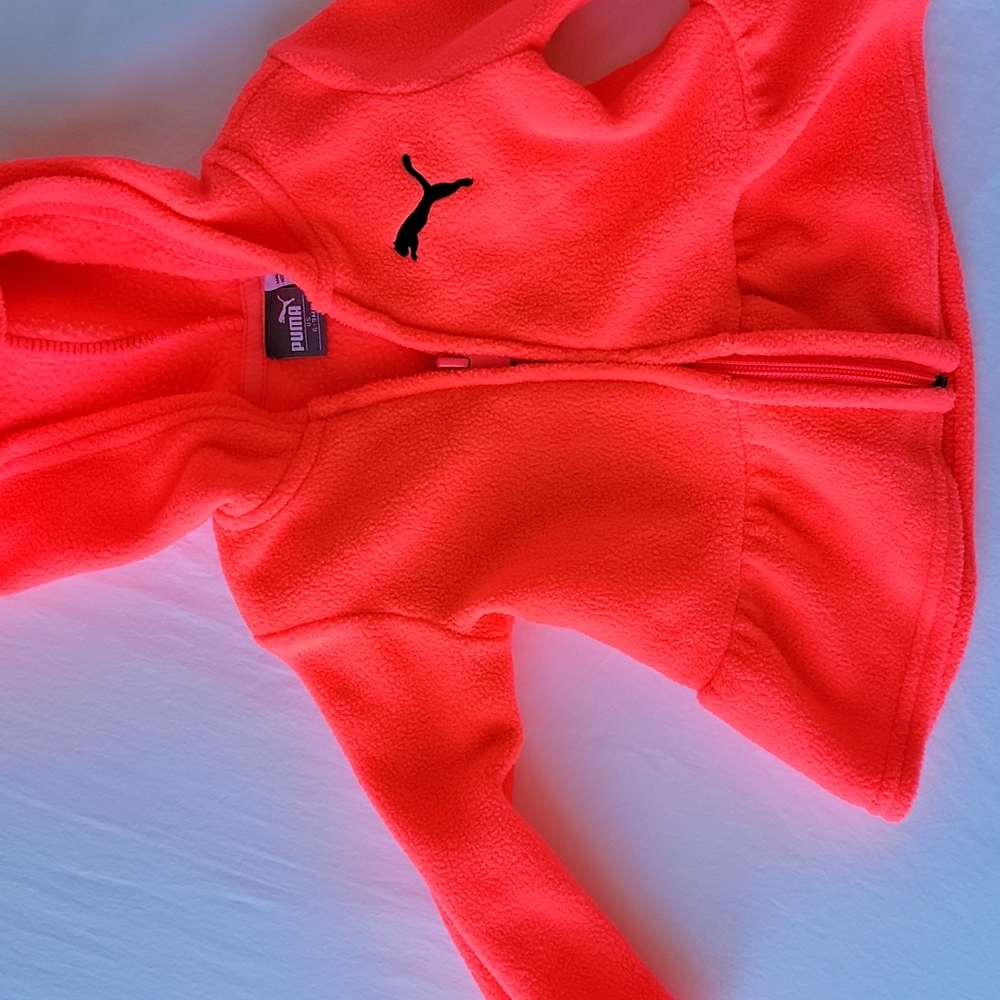 Girls Puma Peplum Fleece Jacket
